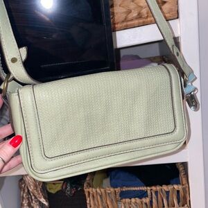 Mint Leather Shoulder Bag
